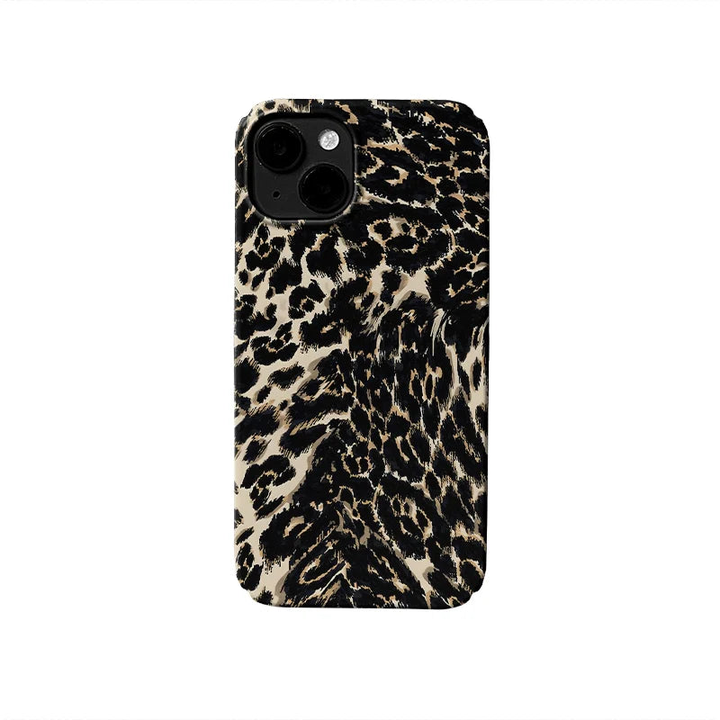 Textured Leopard iPhone Case – Bold & Durable Protection