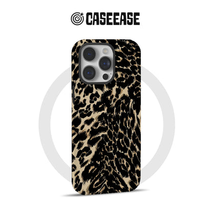 텍스처 레오파드 아이폰 케이스 - 대담하고 내구성 있는 보호 기능