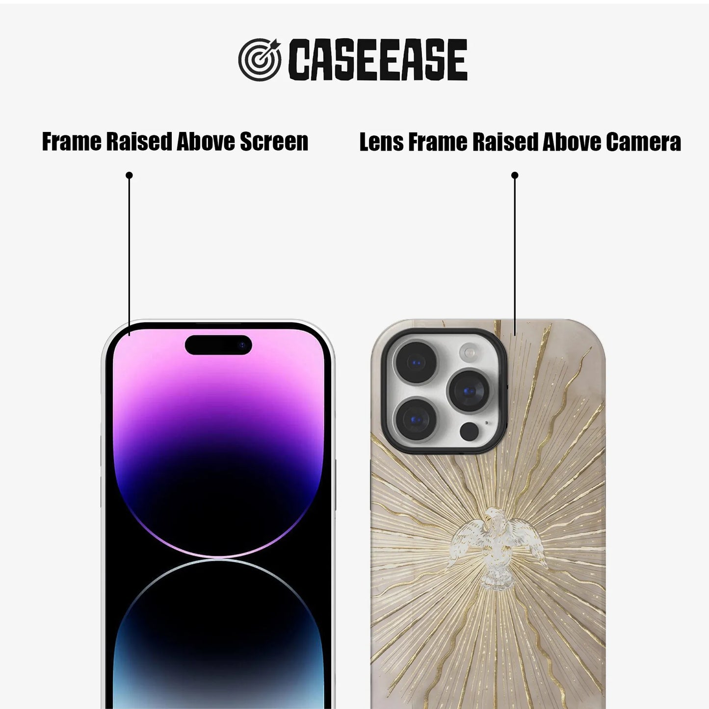 Celestial Glow Phone Case – Radiant Angelic Design