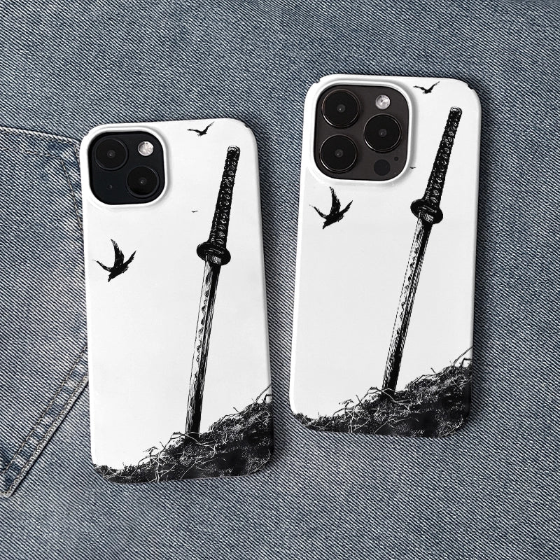 Samurai Sword Art Phone Case 2025 – Minimalist Katana Design
