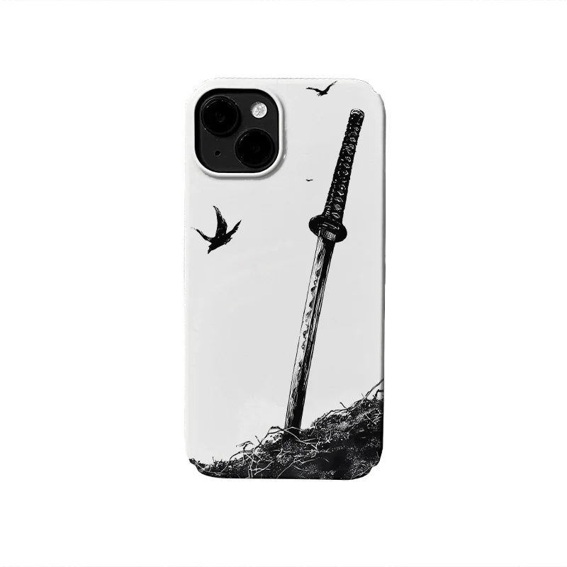 Samurai Sword Art Phone Case 2025 – Minimalist Katana Design