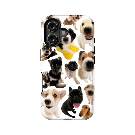 Adorable Puppies Phone Case 2025 – Cute Dog Collage Design