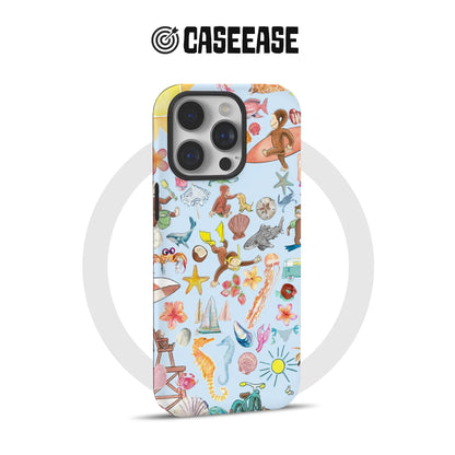 Curious George Colorful Beach Phone Case