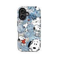 Snoopy Blue Aesthetic Phone Case