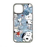 Funda para teléfono con dibujos de Snoopy: diseño holográfico y estética colorida