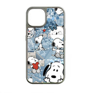 Funda para teléfono con dibujos de Snoopy: diseño holográfico y estética colorida