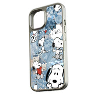 Funda para teléfono con dibujos de Snoopy: diseño holográfico y estética colorida