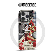 Encantadora funda para teléfono con diseño de conejo del país de las maravillas