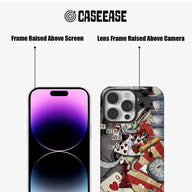 Encantadora funda para teléfono con diseño de conejo del país de las maravillas