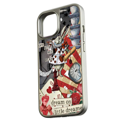 Holographic Chrome Phone Case - Wonderland Rabbit Design