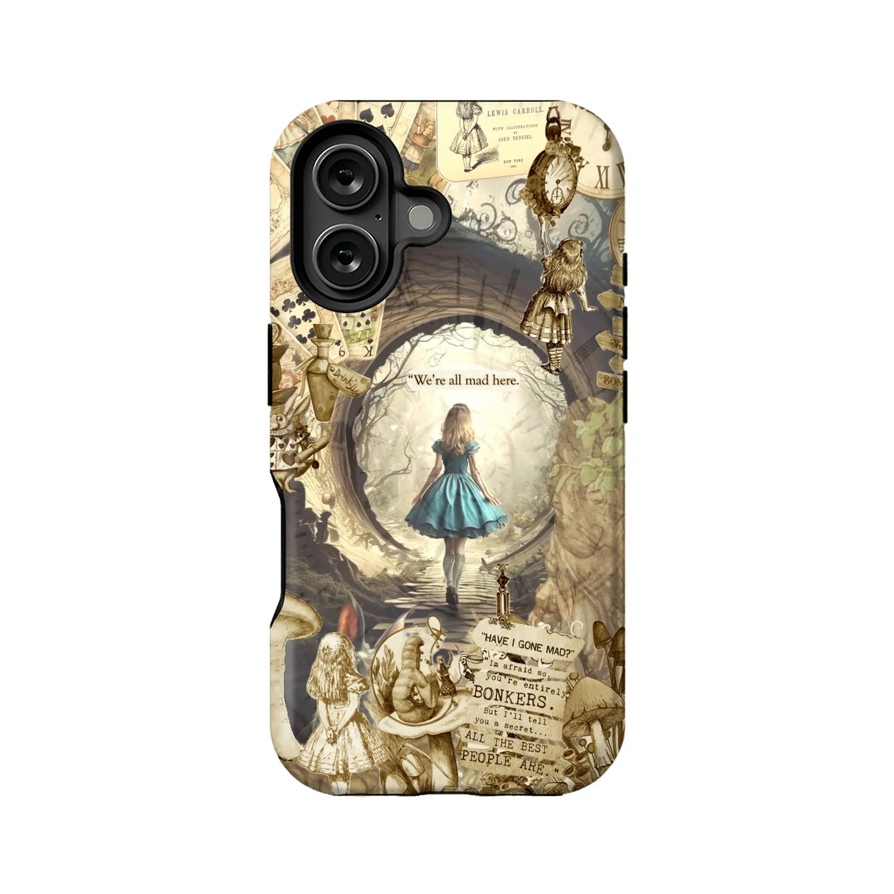 Funda de teléfono vintage de Alicia en el país de las maravillas
