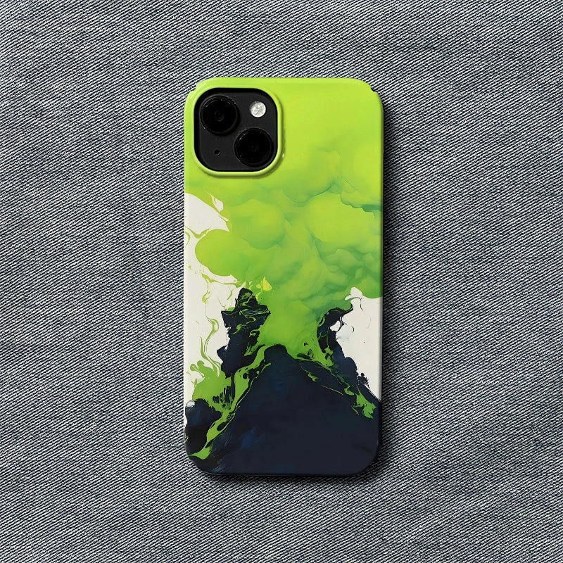 Neon Smoke Phone Case – Vibrant Artistic Expression