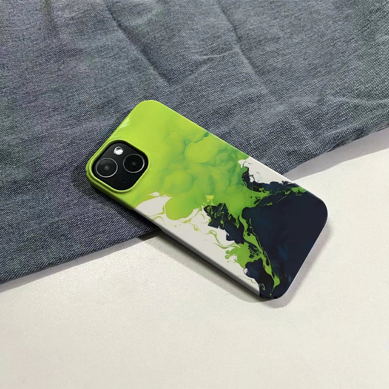 Neon Smoke Phone Case – Vibrant Artistic Expression