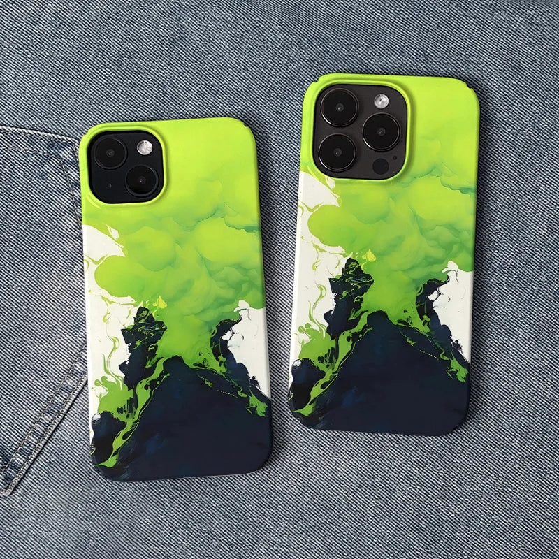 Neon Smoke Phone Case – Vibrant Artistic Expression