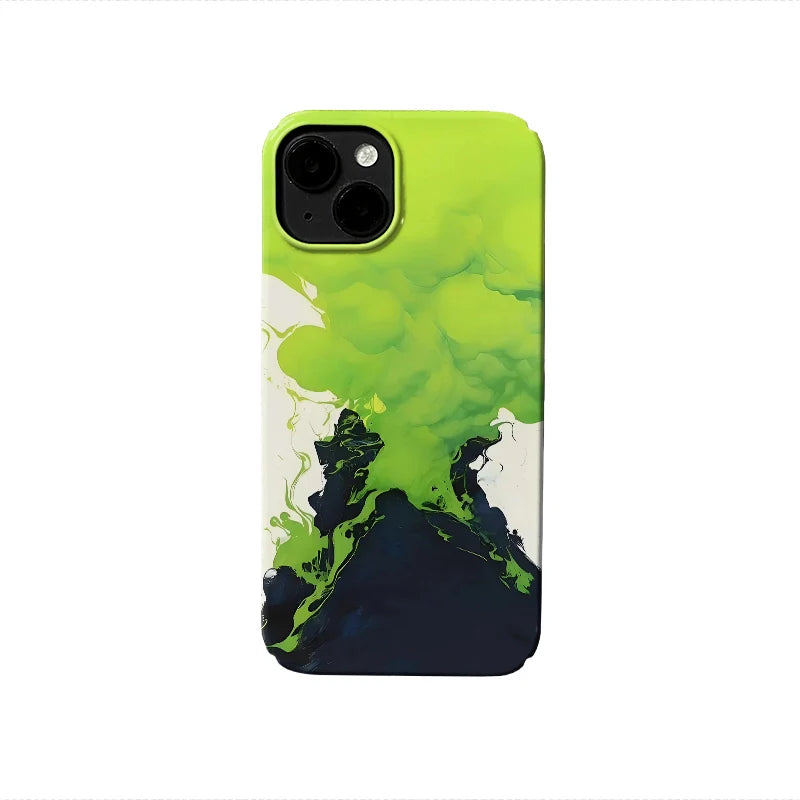 Neon Smoke Phone Case – Vibrant Artistic Expression