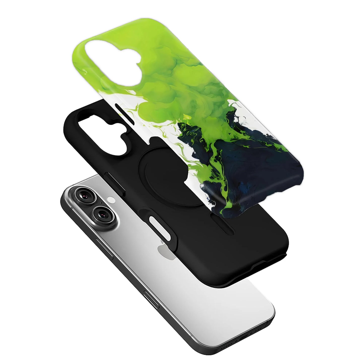 Neon Smoke Phone Case – Vibrant Artistic Expression