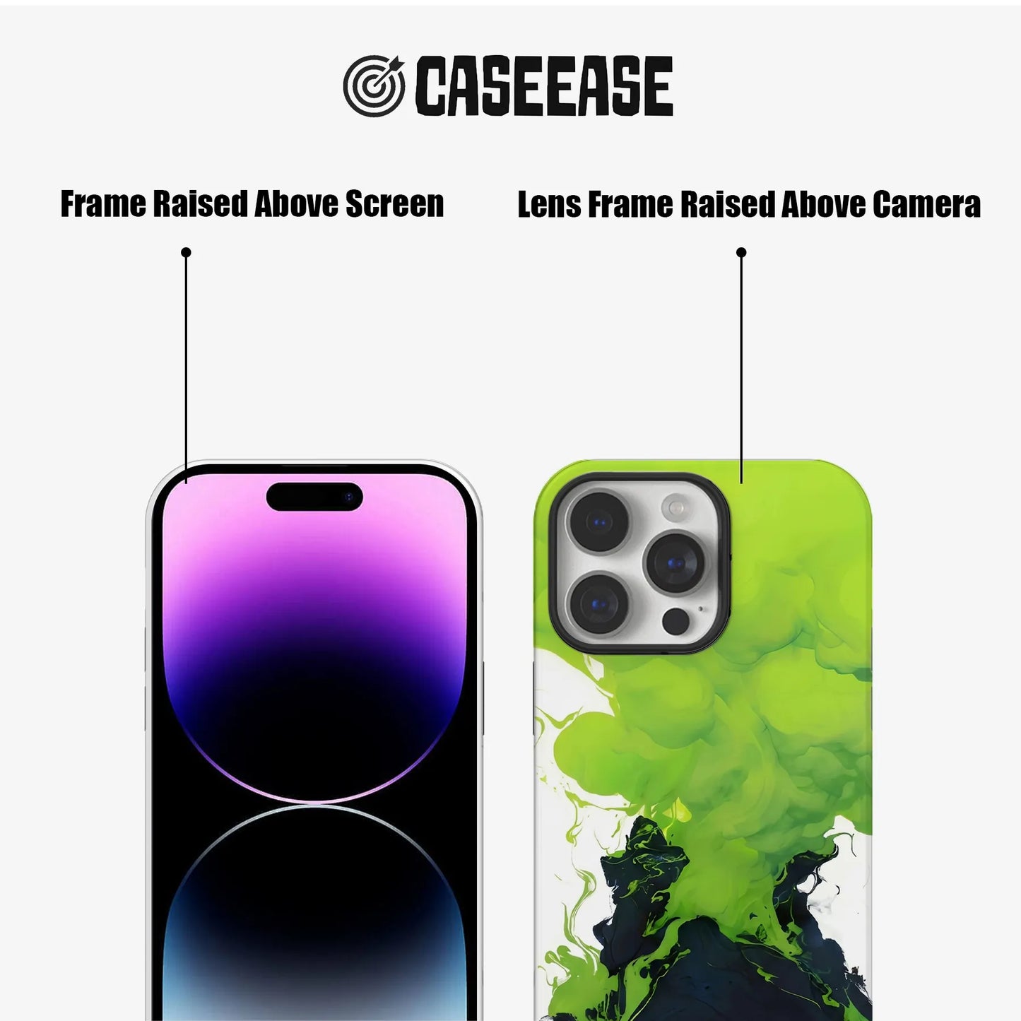 Neon Smoke Phone Case – Vibrant Artistic Expression