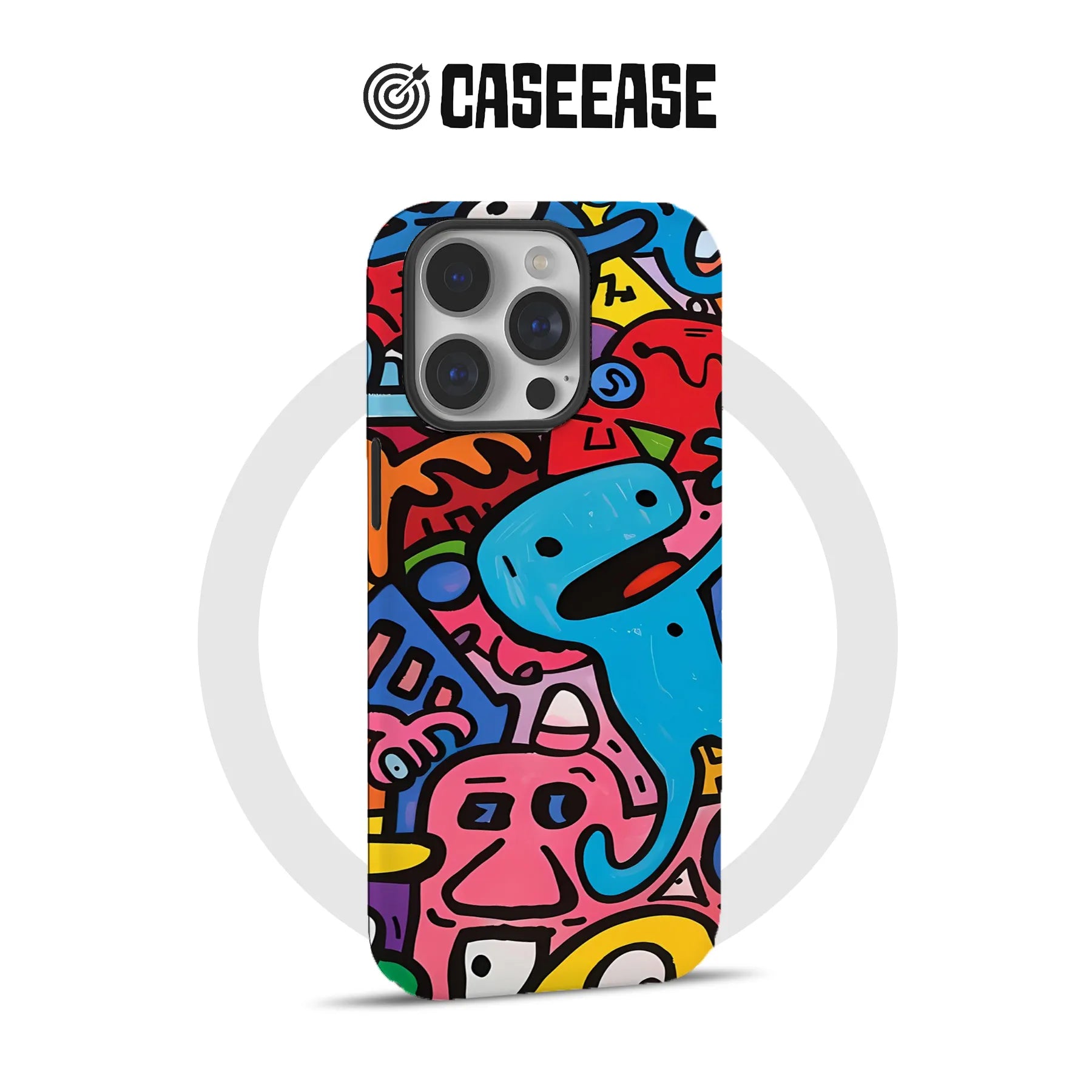 Colorful Cartoon Monster Phone Case