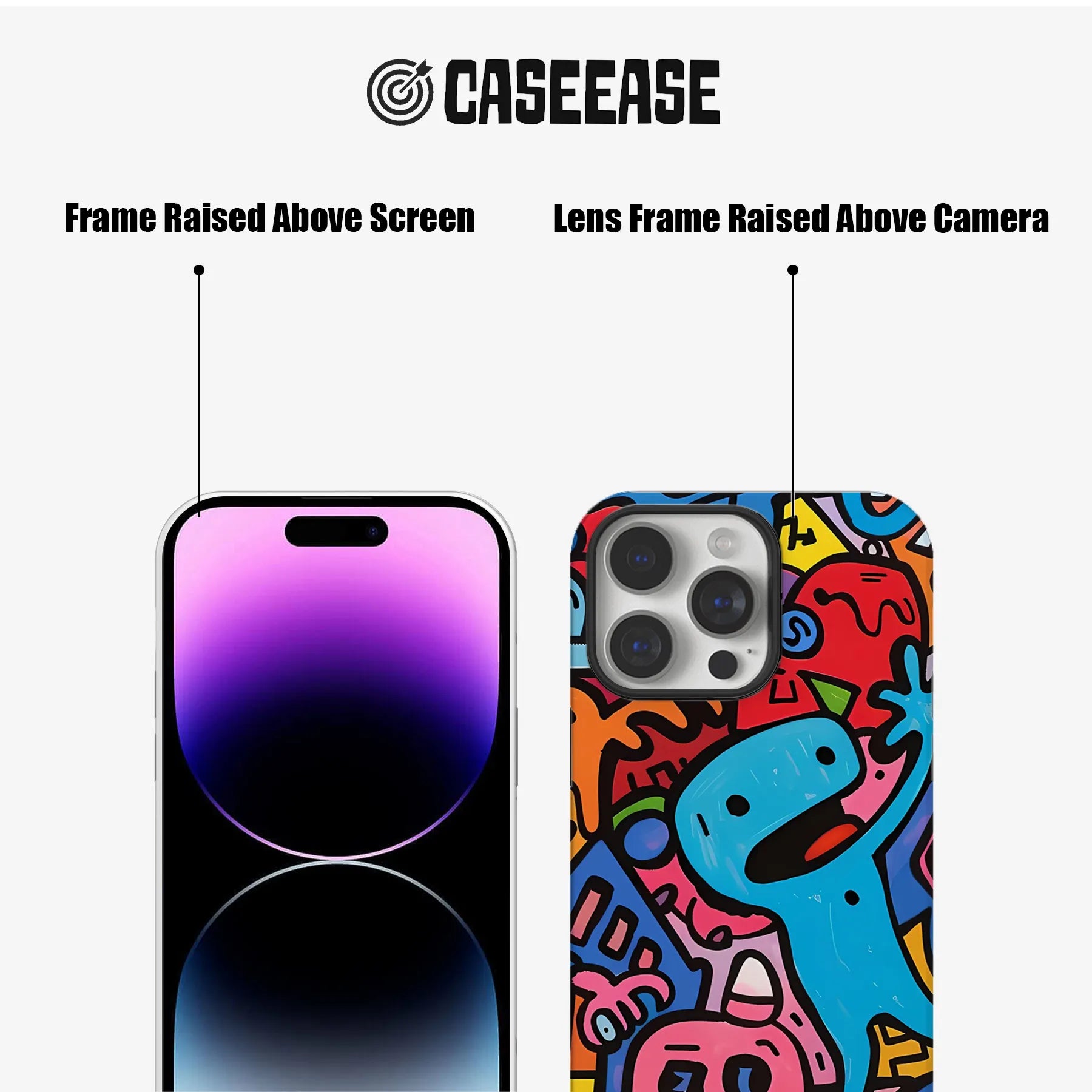 Colorful Cartoon Monster Phone Case