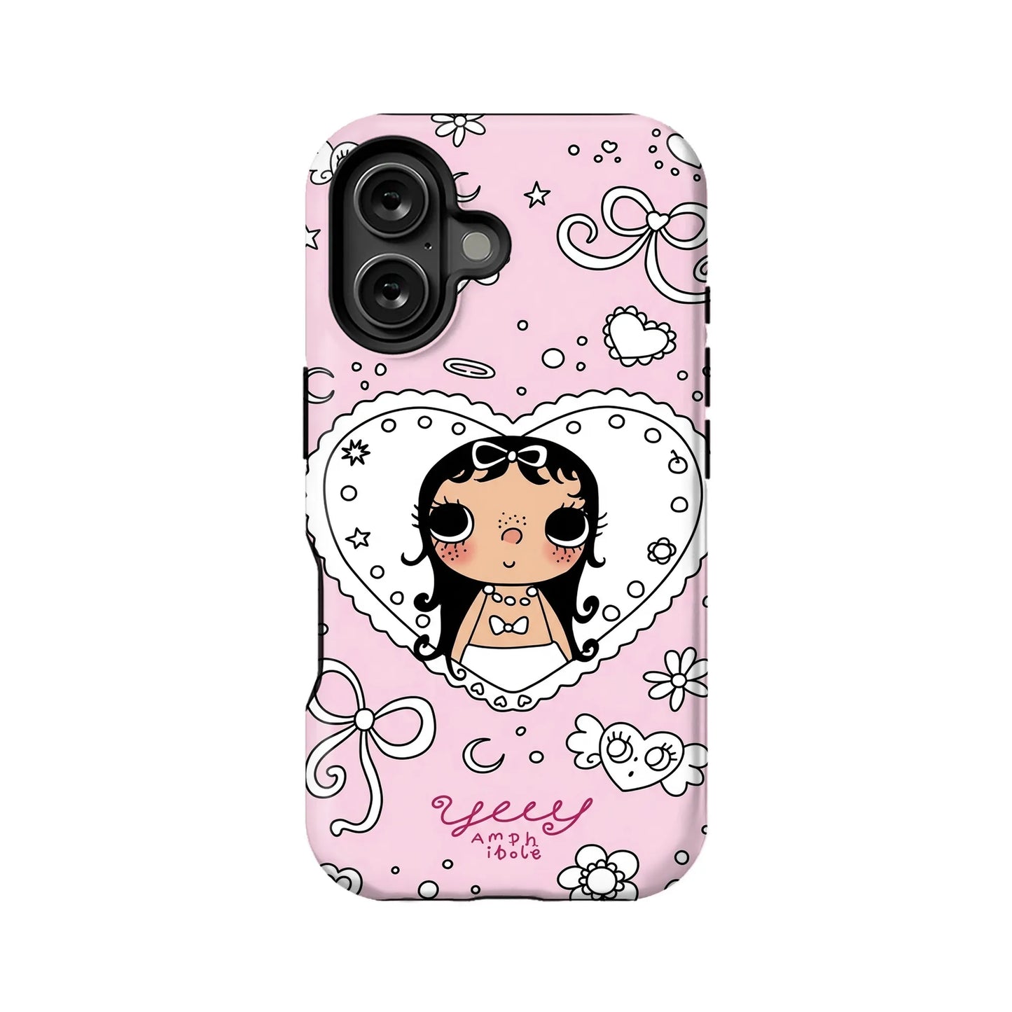 Cute Pink Cartoon Girl Phone Case