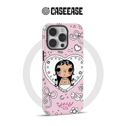 Cute Pink Cartoon Girl Phone Case