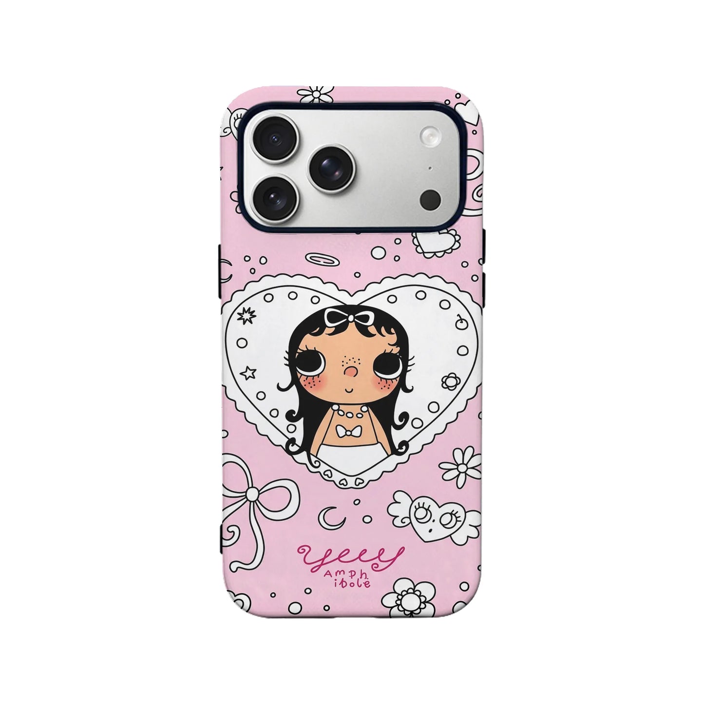 Cute Pink Cartoon Girl Phone Case