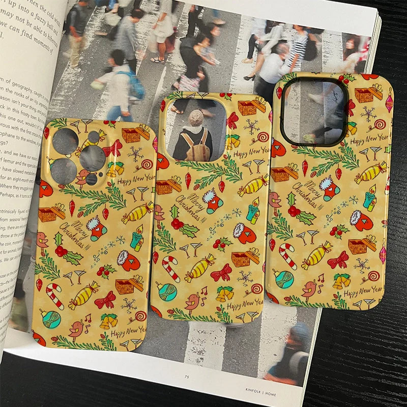 Festive Christmas and New Year Phone Case – Colorful Holiday Design