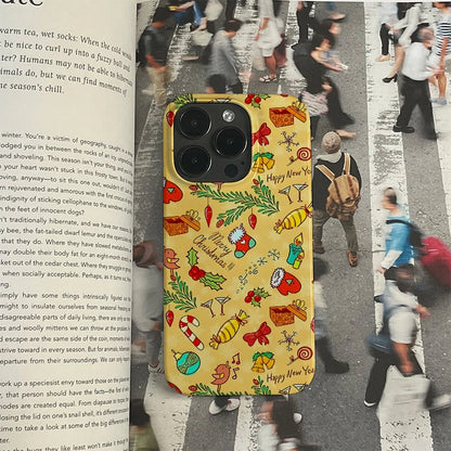 Festive Christmas and New Year Phone Case – Colorful Holiday Design
