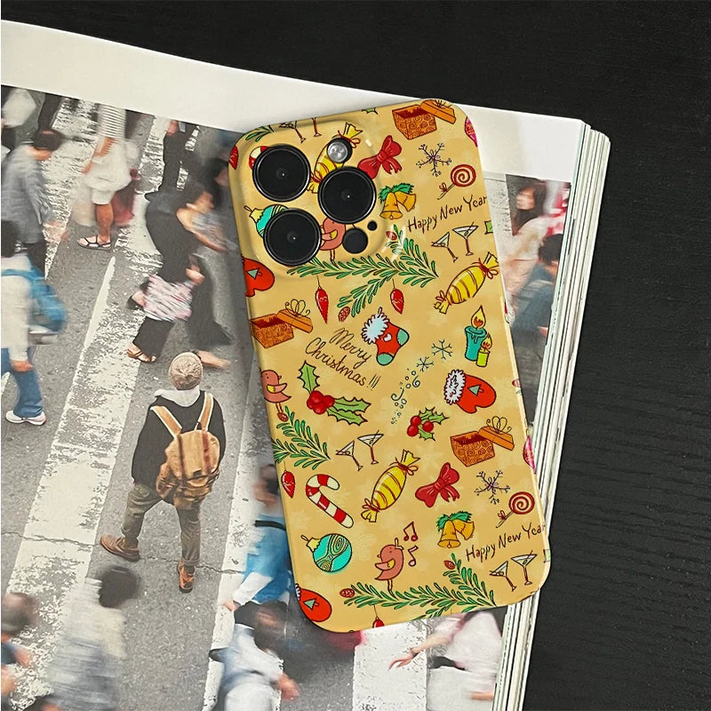 Festive Christmas and New Year Phone Case – Colorful Holiday Design