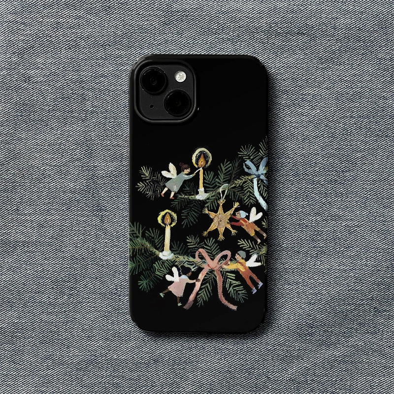 Angel Christmas Ornament Phone Case – Festive Elegance and Protection