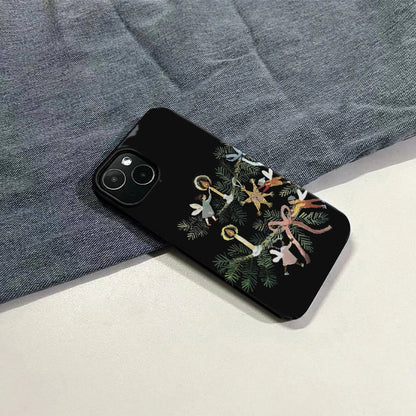 엔젤 크리스마스 장식 폰 케이스 - 축제의 우아함과 보호