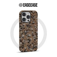 Funda para teléfono con diseño floral vintage: elegancia minimalista