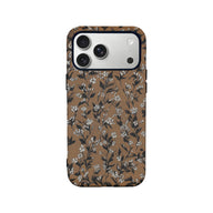 Funda para teléfono con diseño floral vintage: elegancia minimalista