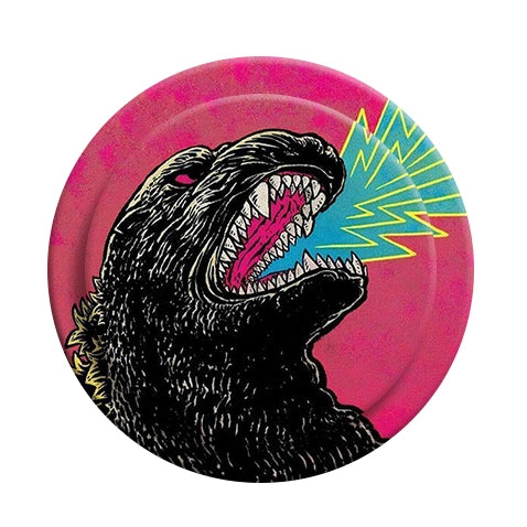 Retro Godzilla Pop Art Phone Grip – Neon Monster Roar Stand for Smartphones