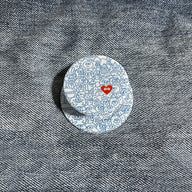 Cute Doodle Characters Phone Grip & Stand with Red Heart - PopSocket Style Holder