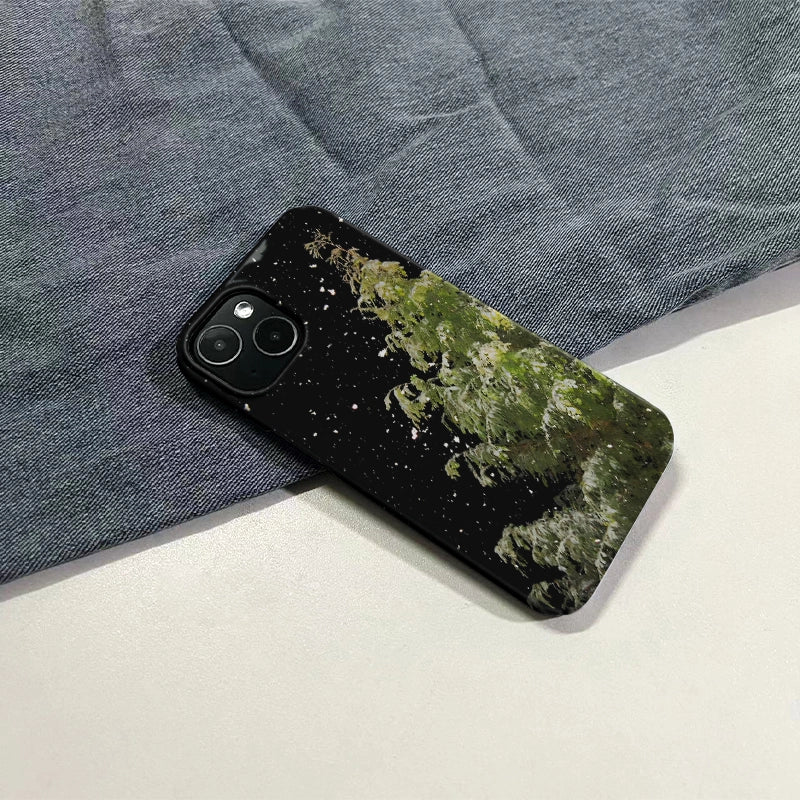 Snowy Christmas Tree Phone Case – Winter Wonderland Protection