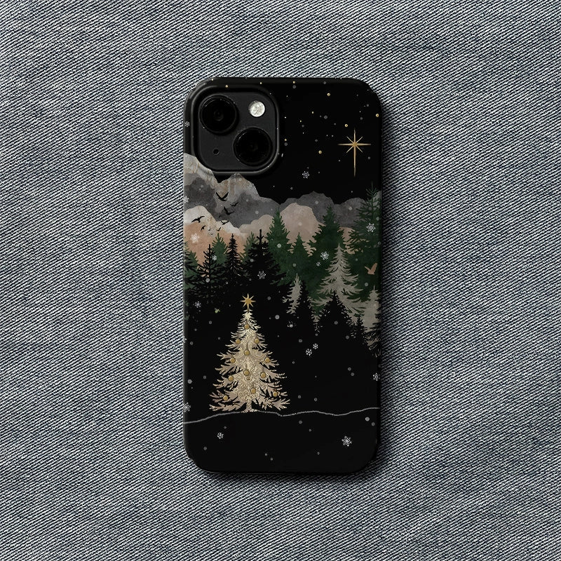 Golden Christmas Night Phone Case