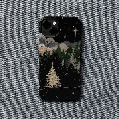 Golden Christmas Night Phone Case