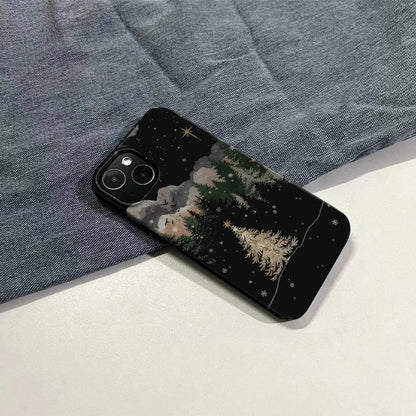Golden Christmas Night Phone Case