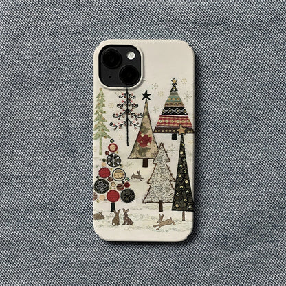Whimsical Christmas Tree Phone Case