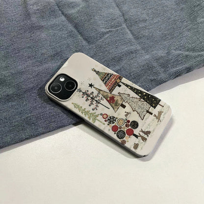 Whimsical Christmas Tree Phone Case