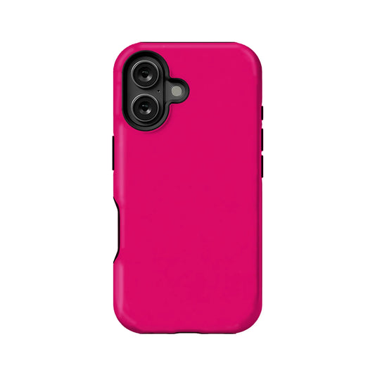 Bold Solid Color Phone Case – Vibrant Hot Pink