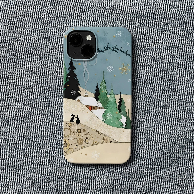 Christmas Winter Cabin Phone Case