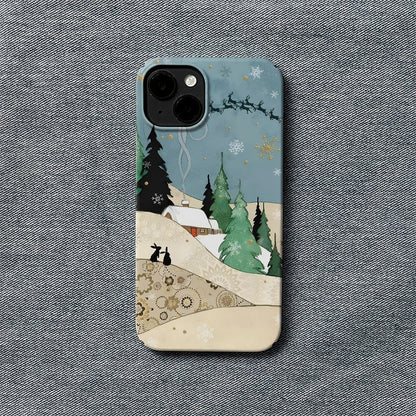 Christmas Winter Cabin Phone Case