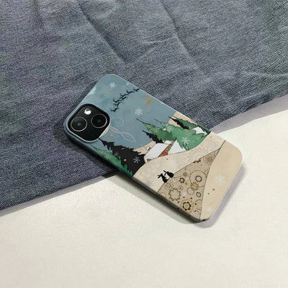 Christmas Winter Cabin Phone Case