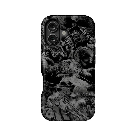 Dark Fantasy Phone Case 2025 – Monochrome Nightmare Art Design