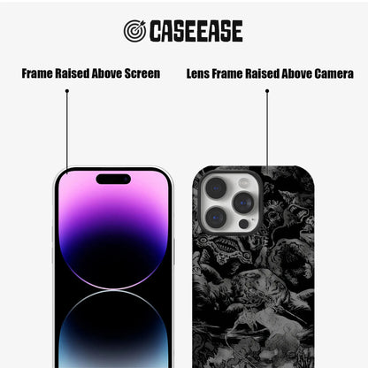 Dark Fantasy Phone Case 2025 – Monochrome Nightmare Art Design