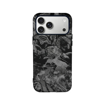 Dark Fantasy Phone Case 2025 – Monochrome Nightmare Art Design