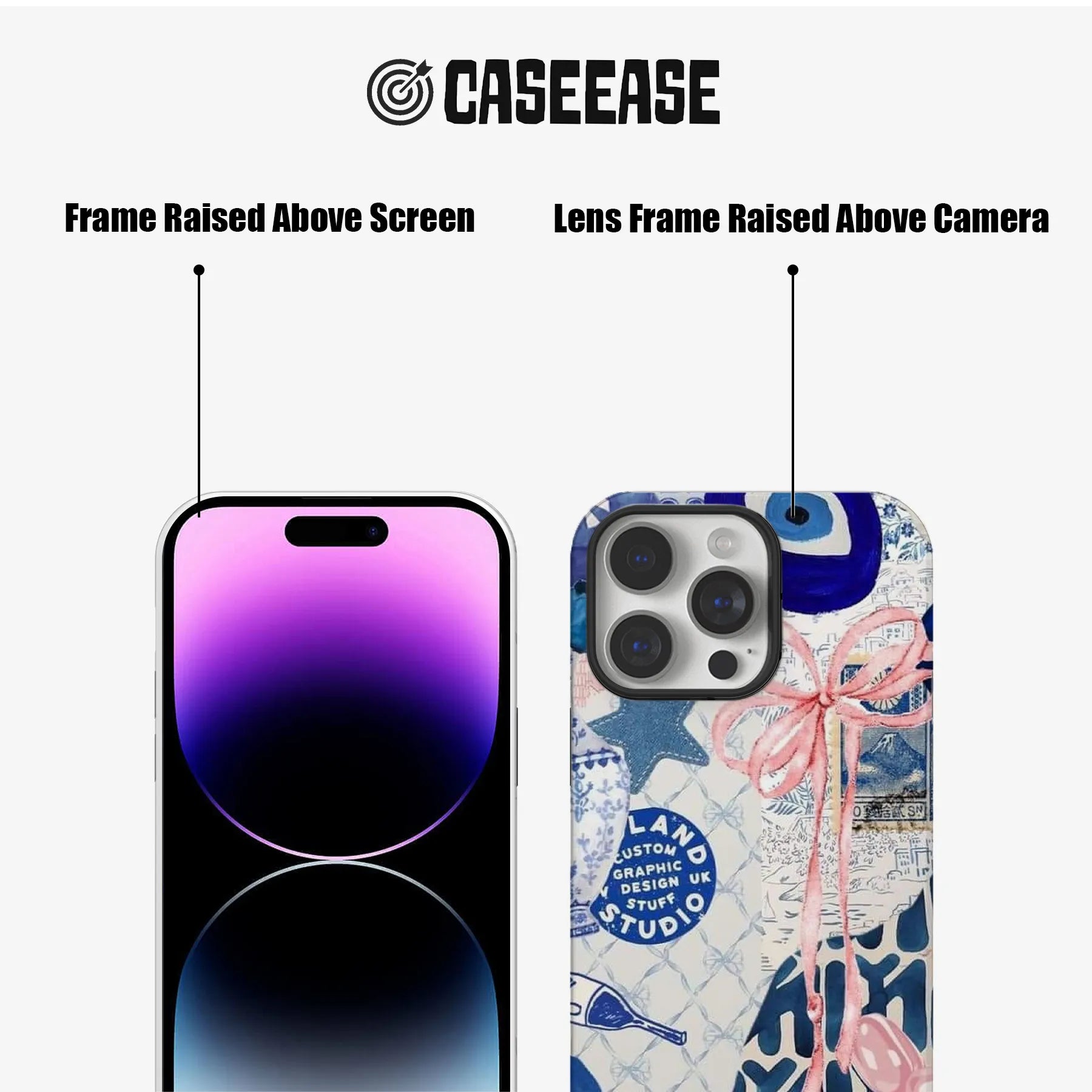 Artistic Blue and Pink Phone Case