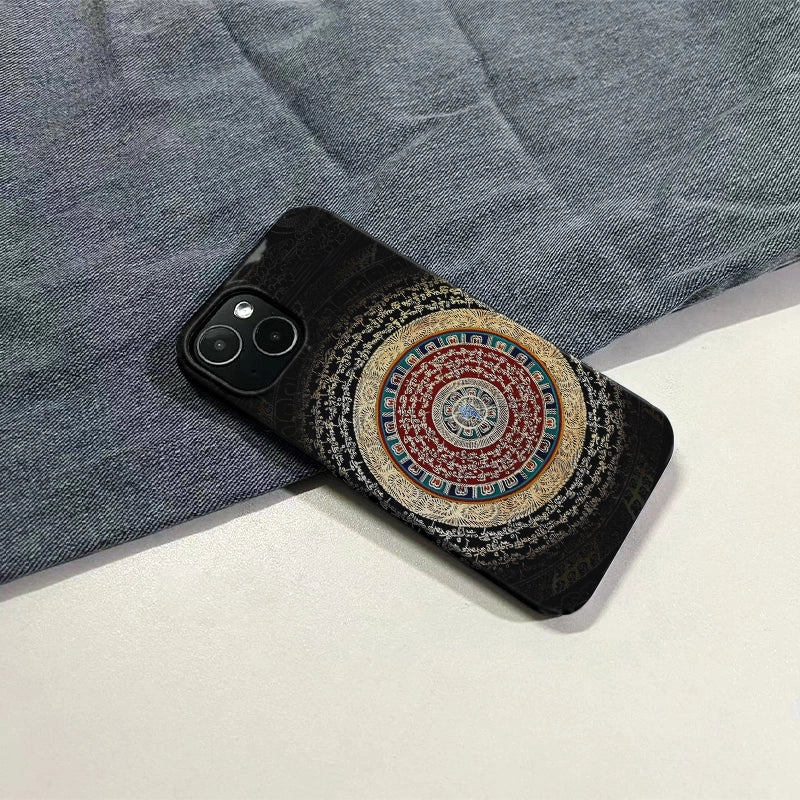 Mandala Galaxy Phone Case – Elegant Tibetan-Inspired Design